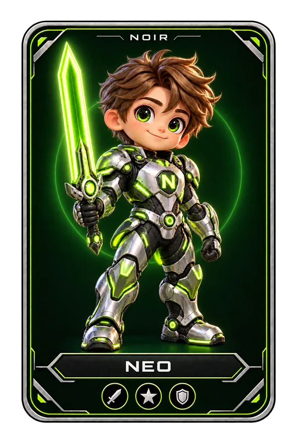การ์ด NEO อัศวินดาบพลังงาน